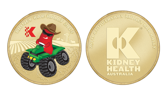 2013 Kidney Kar Rally Al-Br Medallion