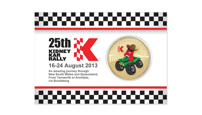 2013 Kidney Kar Rally Al-Br Medallion