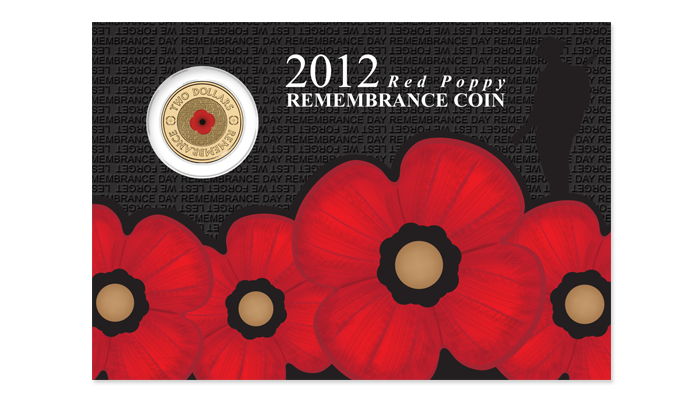 2012 $2 Remembrance Day Poppy RSL Uncirculated