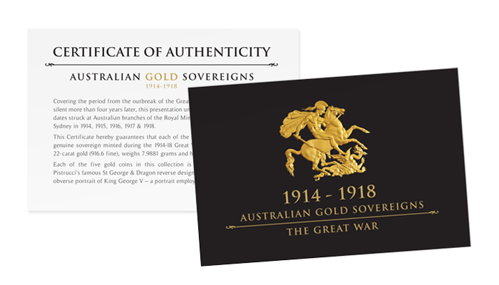 Australian Gold Sovereign Box