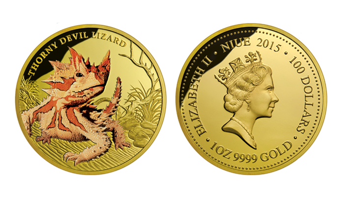 Gold Thorny Devil Coin