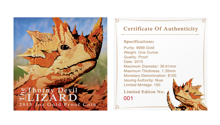 Gold Thorny Devil Coin