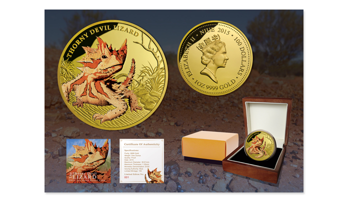 Gold Thorny Devil Coin